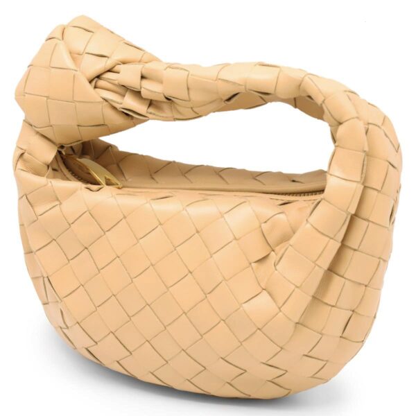 lbbo651876vcpp52700 Bottega Veneta The Jodie Mini Intrecciato Handbag Beige