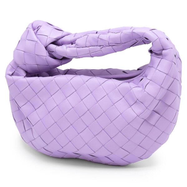 lbbo651876vcpp54214 Bottega Veneta The Jodi Mini Intrecciato Handbag Purple