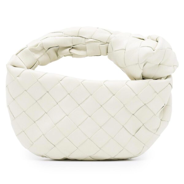 lbbo730828vcpp09143y Bottega Veneta The Jodi Candy Intrecciato Handbag White