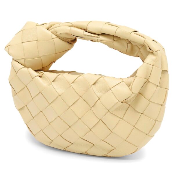 lbbo730828vcpp09776 Bottega Veneta The Jodi Candy Intrecciato Handbag Beige