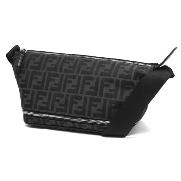 lbfe7va526ag0mf0npnd Fendi Zucca Body Bag Gray Black