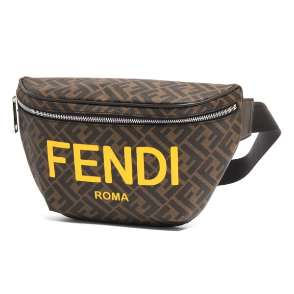 lbfe7va562ajj4f1hr8 Fendi Zucca Waist Bag Tobacco Yellow Brown