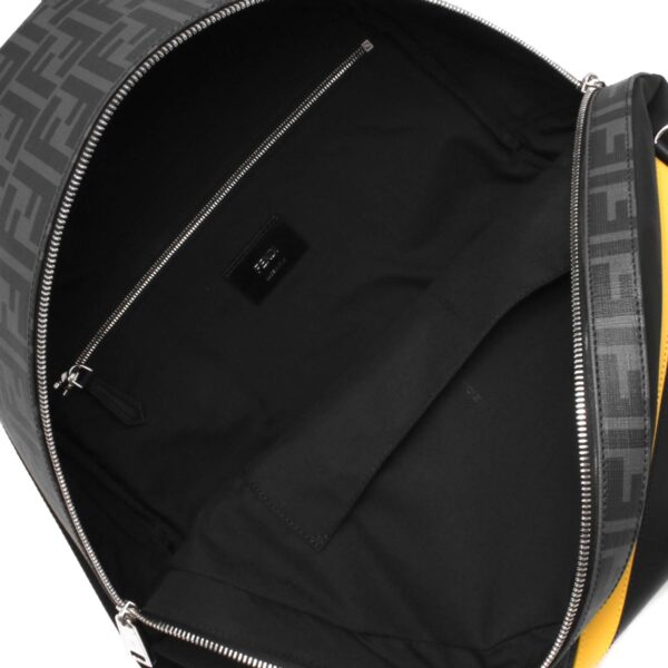 lbfe7vz042a9xtf17bja Fendi Zucca Backpack Black Yellow