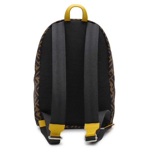 lbfe8bz040akpvf1i7ly Fendi Zucca Backpack Brown Black Yellow