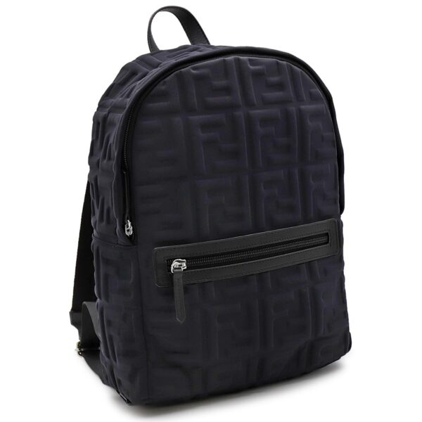 lbfe8bz040apybf05u0 Fendi Zucca Backpack Black Palladio