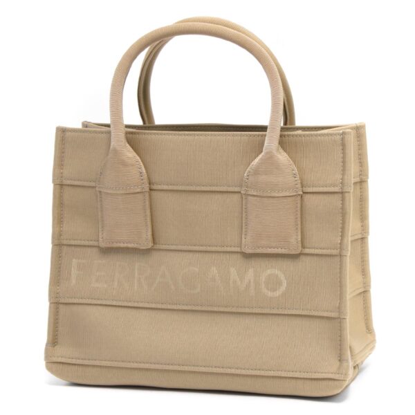 lbfr2149880765805 Ferragamo Small Tote Bag Beige