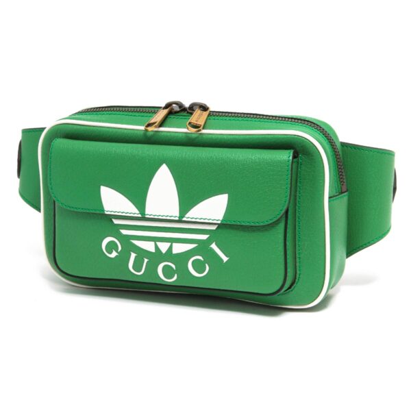 lbgu722141aaa8u3752 Gucci Adidas Trefoil Belt Bag Green