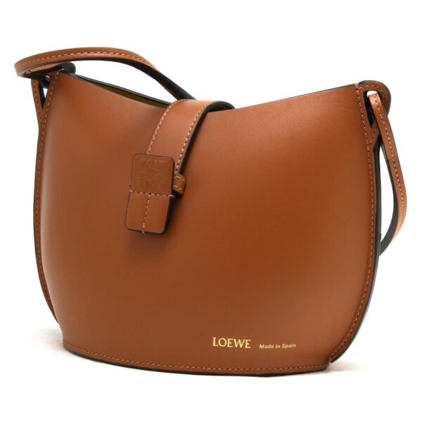 lbloa546z49x012530 Loewe Mold Leather Bucket Bag Tan Brown