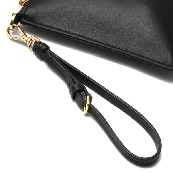 lbmi5nh0072ceif0002d Miu Miu Calf Leather Clutch Bag Black