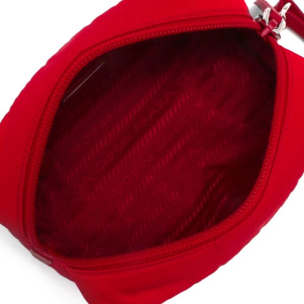 lbpr1ne175067f0011a Prada Vera Triangle Plate Pouch Red