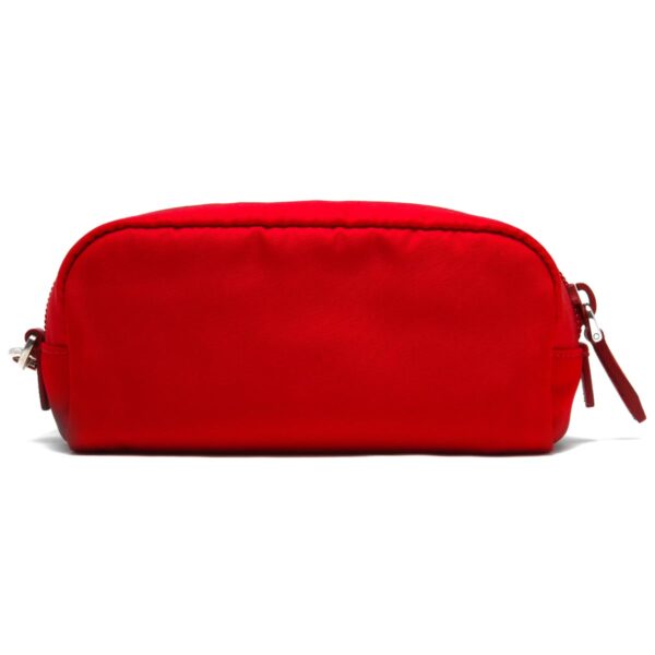 lbpr1ne175067f0011y Prada Vera Triangle Plate Pouch Red