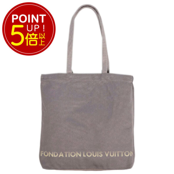 lv fdt gy p5 Louis Vuitton Fondation Museum Tote Bag Black