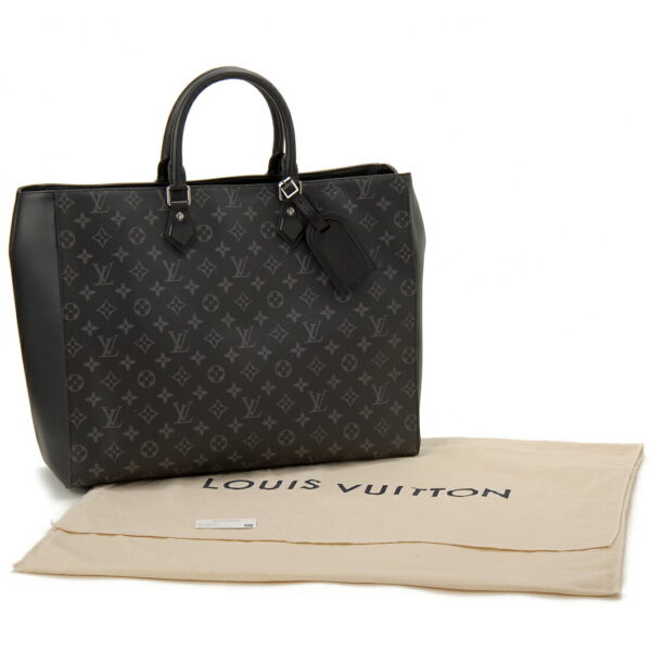 lv44733 3 Louis Vuitton Grand Sac Tote Bag Monogram Eclipse Black