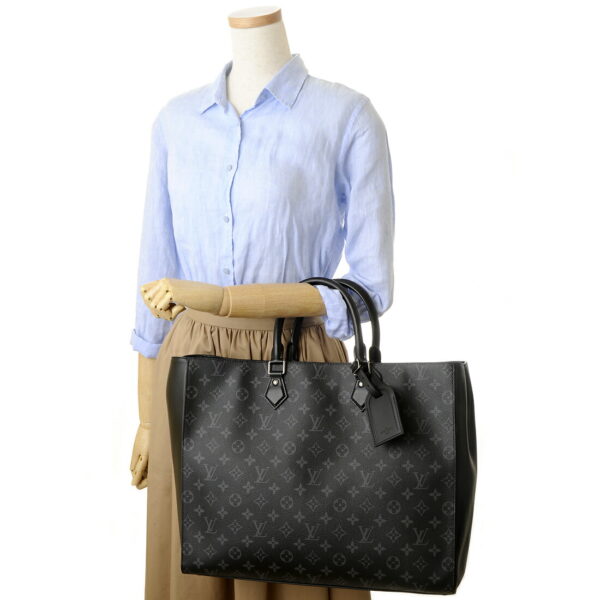 lv44733 4 Louis Vuitton Grand Sac Tote Bag Monogram Eclipse Black