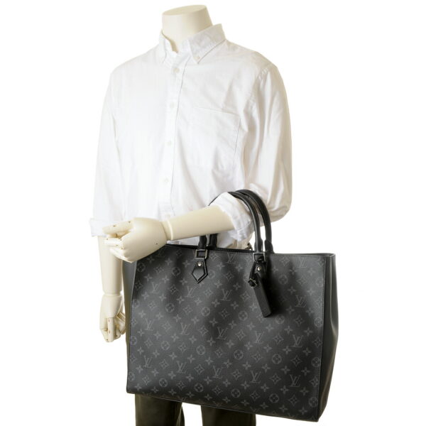 lv44733 6 Louis Vuitton Grand Sac Tote Bag Monogram Eclipse Black