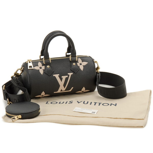 lv45980 3 Louis Vuitton Papillon BB Shoulder Bag Bicolor Empreinte