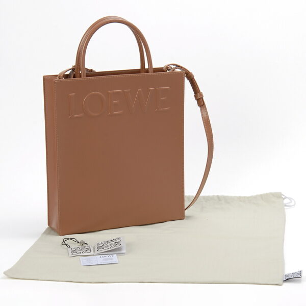 lwa933r18x142530 3 Loewe Standard A4 Tote Bag Brown