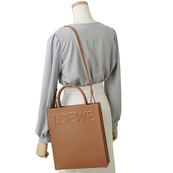 lwa933r18x142530 4 Loewe Standard A4 Tote Bag Brown