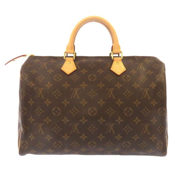 m41107 03 Louis Vuitton Speedy 35 Monogram Handbag Brown