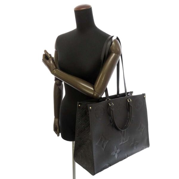 m44925 06 Louis Vuitton On the Go GM Empreinte Tote Bag 2way Black