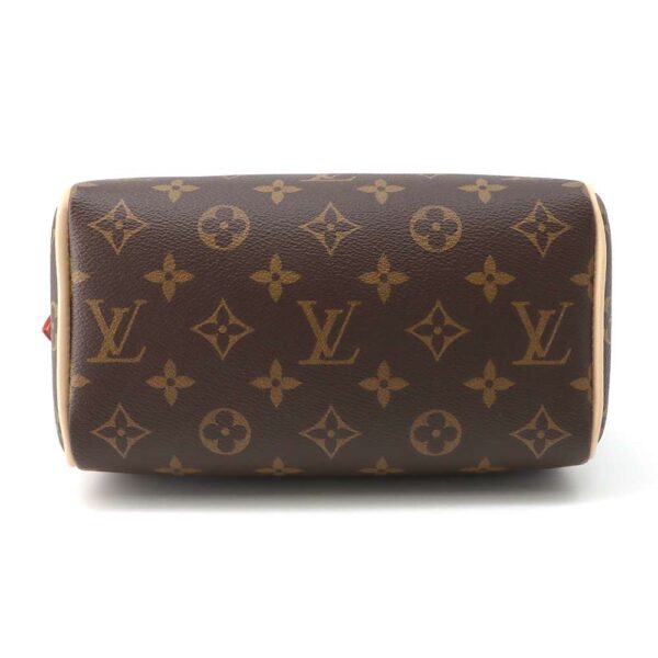 m46222 03 Louis Vuitton Speedy Bandouliere 20 Monogram Handbag Red Brown