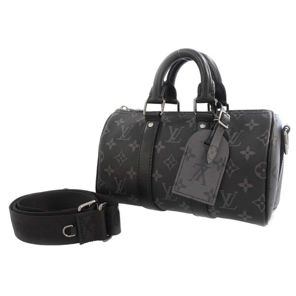 m46271 01 Louis Vuitton Keepall Bandouliere 25 Eclipse Reverse Handbag