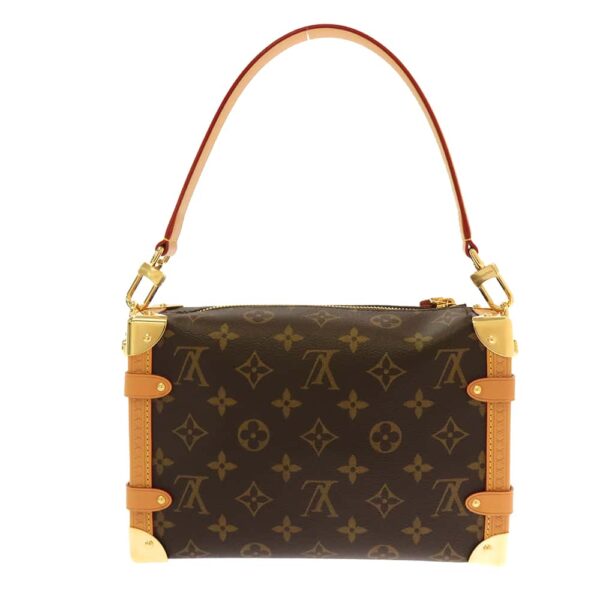 m46358 03 Louis Vuitton Side Trunk Monogram Shoulder Bag Brown