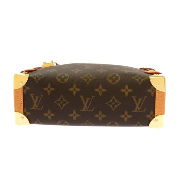 m46358 04 Louis Vuitton Side Trunk Monogram Shoulder Bag Brown