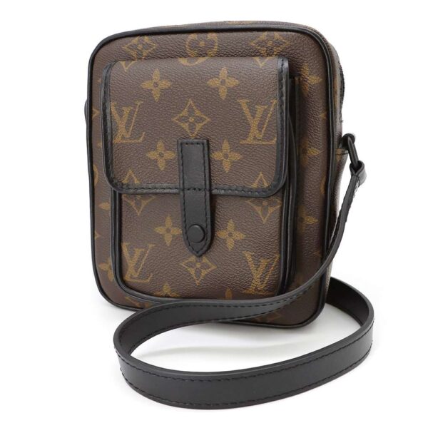 m69404 01 Louis Vuitton Christopher Wearable Wallet Macassar Bag Black