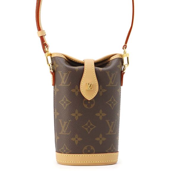 m80874 01 Louis Vuitton Fold Me Pouch Monogram Shoulder Bag Brown