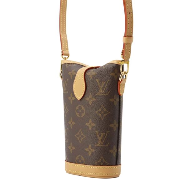 m80874 02 Louis Vuitton Fold Me Pouch Monogram Shoulder Bag Brown