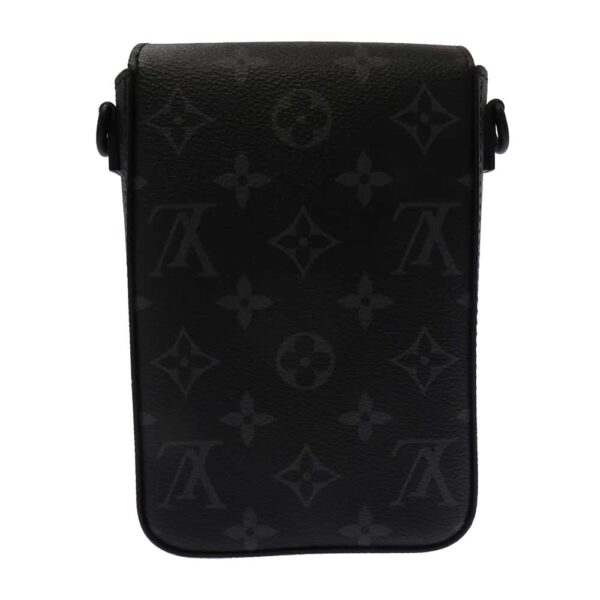 m82252 03 Louis Vuitton S Rock Vertical Wearable Wallet Monogram Eclipse Shoulder Bag Black