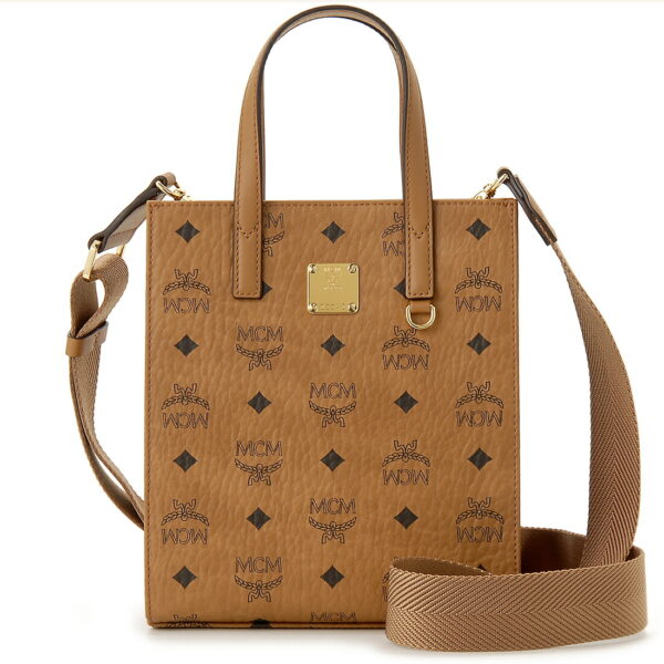 mcmmtaakc02 co MCM Shoulder Bag Mini Tote Leather Cognac