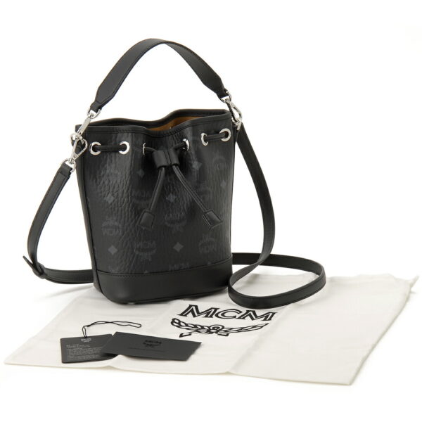 mcmwdcsdu03 bk 3 MCM Shoulder Bag Leather Black