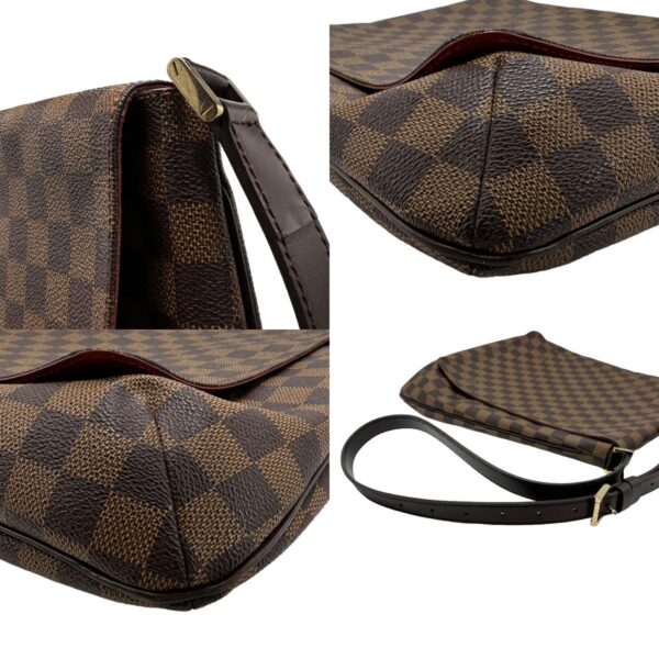 n0001 7 c Louis Vuitton Musette Damier Canvas Shoulder Bag Brown