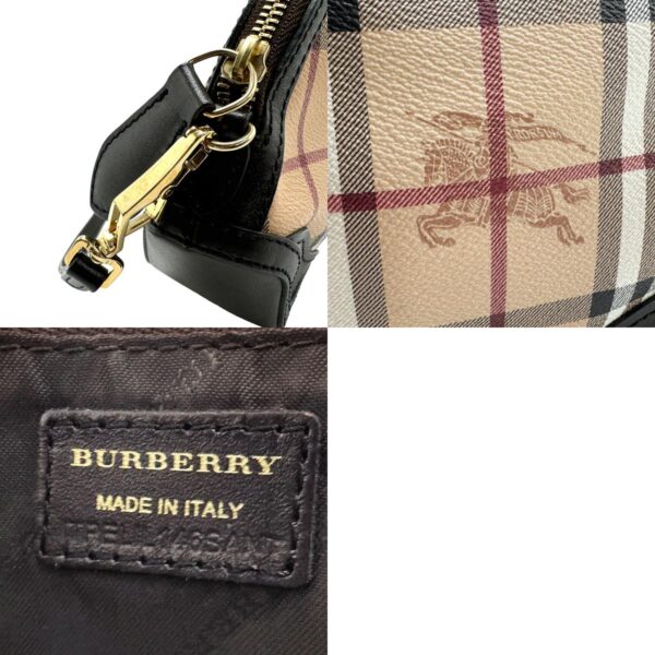 n0013 11 c Burberry Leather Shoulder Bag Beige