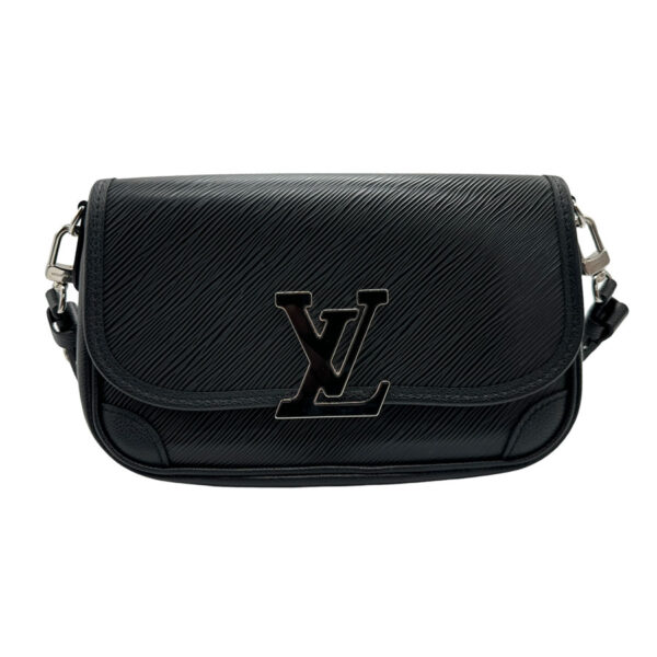 n0022 1 Louis Vuitton Busi NM Epi Leather Shoulder Bag Black