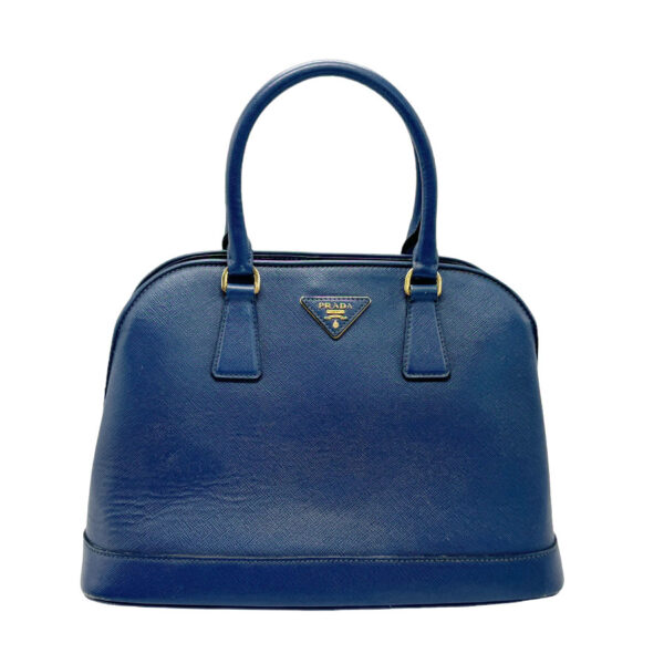 n0039 1 Prada Shoulder Bag Leather Blue