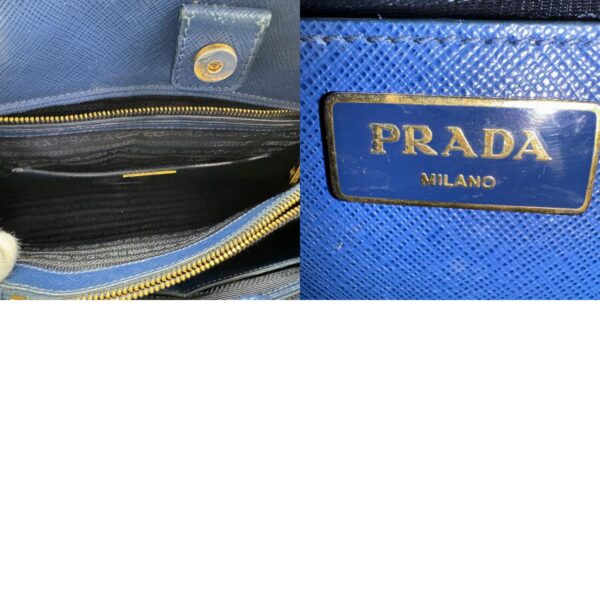 n0039 14 c Prada Shoulder Bag Leather Blue