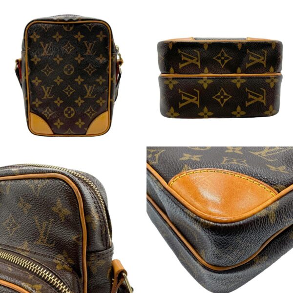 n0043 3 c Louis Vuitton Amazon Monogram Canvas Crossbody Bag Brown