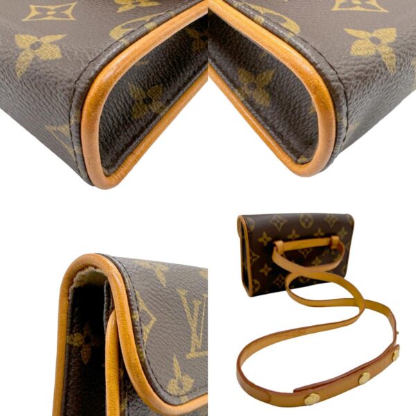 n0045 6 c Louis Vuitton Pochette Florentine XS Monogram Canvas Waist Bag Brown