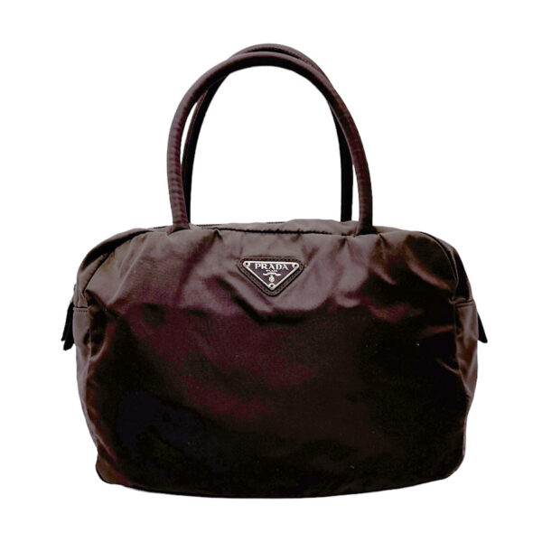 n0049 1 Prada Handbag Nylon Brown