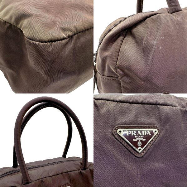 n0049 7 c Prada Handbag Nylon Brown