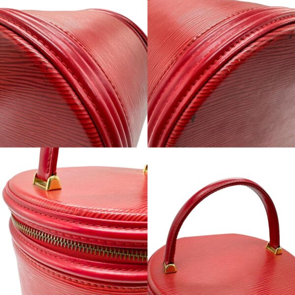 n0068 6 c Louis Vuitton Cannes Epi Leather Handbag Red