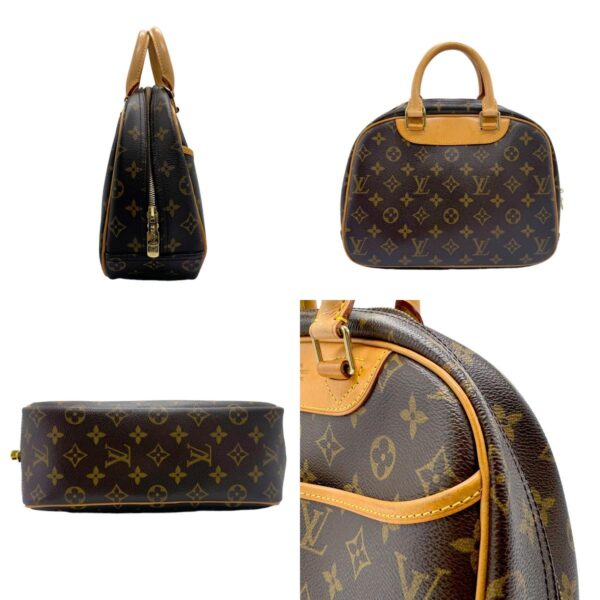 n0074 2 c Louis Vuitton Trouville Monogram Canvas Handbag Brown