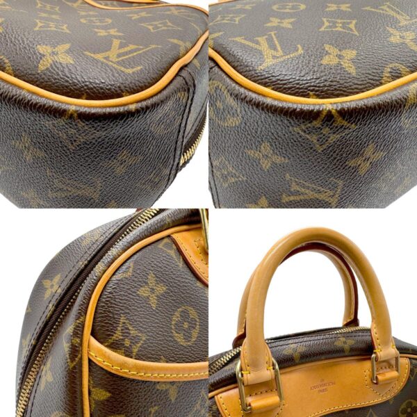 n0074 6 c Louis Vuitton Trouville Monogram Canvas Handbag Brown