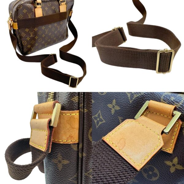 n0084 10 c Louis Vuitton Sac Bosphore Monogram Canvas Shoulder Bag Brown