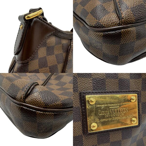 n0124 7 c Louis Vuitton Thames PM Damier Canvas Handbag Brown