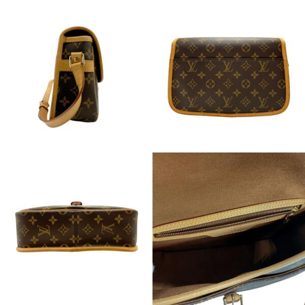 n0131 2 c Louis Vuitton Sologne Monogram Canvas Shoulder Bag Brown