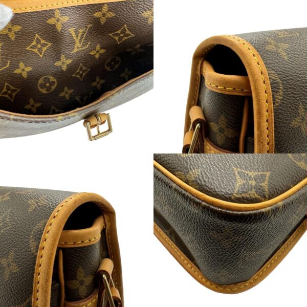 n0131 6 c Louis Vuitton Sologne Monogram Canvas Shoulder Bag Brown